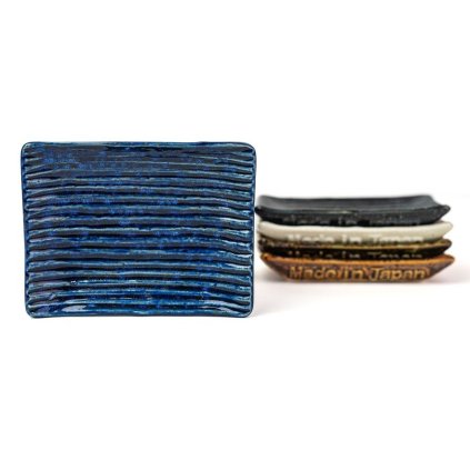 Serveerbord CONTOUR 10 x 7,5 cm, blauw, keramiek, MIJ