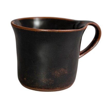 216626 hrnek tenmokku 150 ml cerna keramika mij
