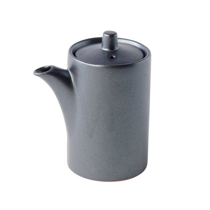 Sojakannetje 120 ml, zwart, keramiek, MIJ