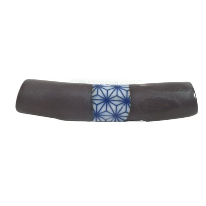 Eetstokjes steun ASANOHA CYLINDER, zwart, keramiek, MIJ