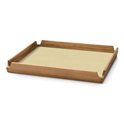 217376 servirovaci podnos airy nupo 30 x 30 cm bylinny prach hneda kuze drevo lind dna
