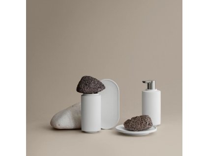 Zeepbakje CRETO 14 cm, wit, beton, Blomus