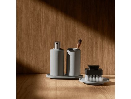 Tandenborstelbeker CRETO 13 cm, grijs, beton, Blomus