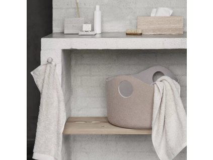 Opbergzak TIGGY 42 x 29 cm, licht bruin, vilt, Blomus