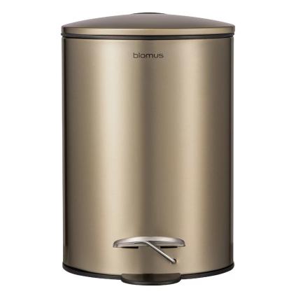 217415 pedalovy odpadkovy kos tubo 3 l mosazna ocel blomus