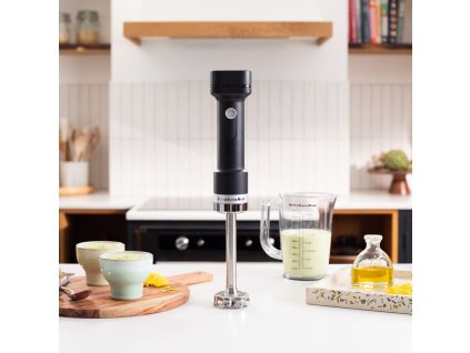 Staafmixer 5KHBRV75, draadloos, inclusief batterij, mat zwart, KitchenAid