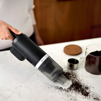 Handheld stofzuiger 5KKVR121, draadloos, inclusief accu, mat zwart, KitchenAid