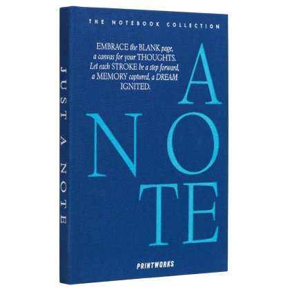 Notitieboekje JUST A NOTE, blauw, Printworks