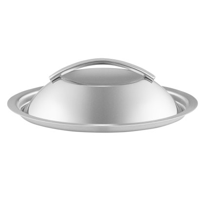 Pannendeksel EVA TRIO 16 cm, gewelfd, roestvrij staal, Eva Solo