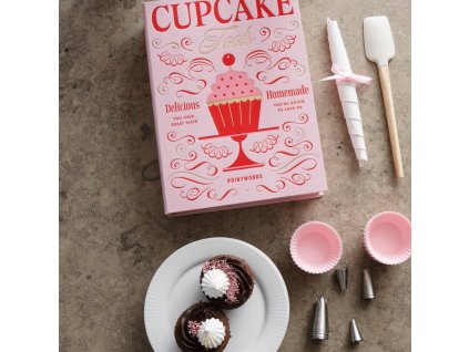 Cupcakeset THE ESSENTIALS, set van 14 stuks, roze, Printworks
