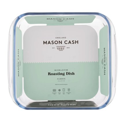 Ovenschaal CLASSIC 24 cm, vierkant, licht, glas, Mason Cash