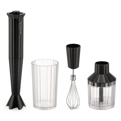 218900 tycovy mixer plisse 34 cm sada 4 ks cerna plast alessi