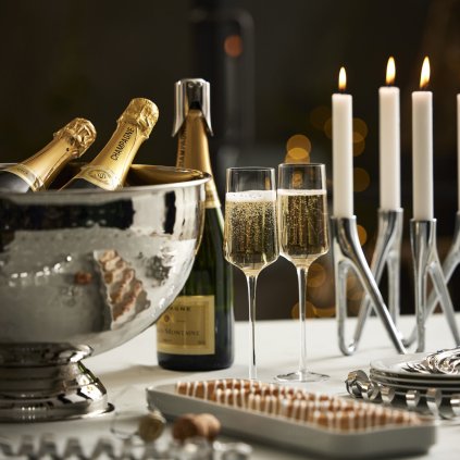 Champagneglas ROCKS 210 ml, set van 2 stuks, licht, glas, Zone Denemarken