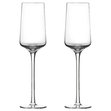 Champagneglas ROCKS 210 ml, set van 2 stuks, licht, glas, Zone Denemarken