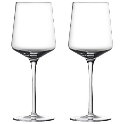 Witte wijnglas ROCKS 300 ml, set van 2 stuks, licht, glas, Zone Denemarken