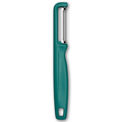 Groenteschiller IOTA 16 cm, gekarteld lemmet, groen, plastic, Victorinox