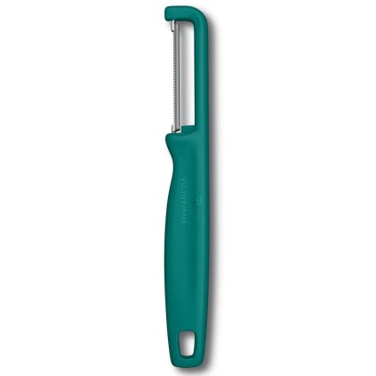 Groenteschiller IOTA 16 cm, gekarteld lemmet, groen, plastic, Victorinox