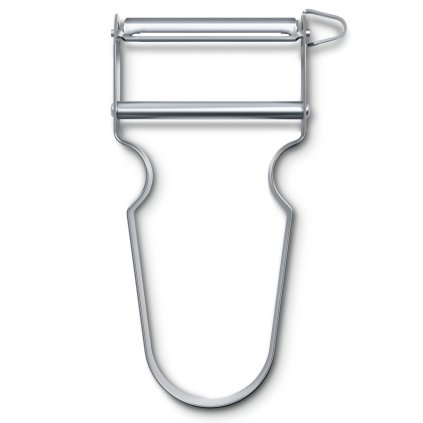 Groenteschiller STAR 11 cm, recht lemmet, zilver, roestvrij staal, Victorinox