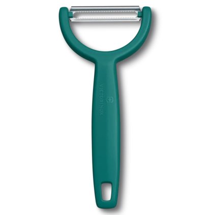 Groenteschiller YPSO 16 cm, gekarteld lemmet, groen, plastic, Victorinox