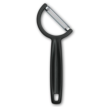 Groenteschiller RHO 16 cm, recht blad, zwart, plastic, Victorinox