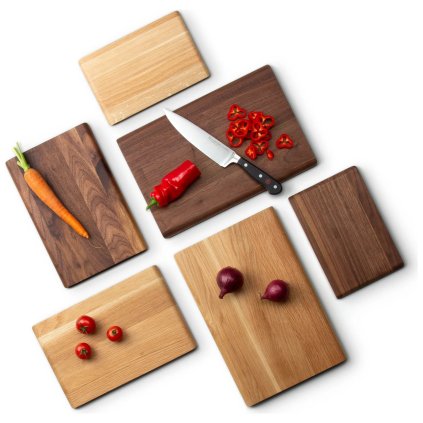 Snijplank 36 x 24 cm, bruin, walnoot hout, Continenta