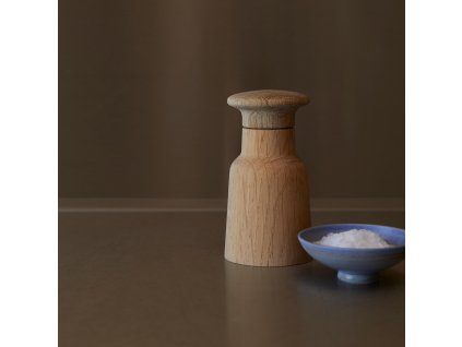 Peper- of zoutmolen HAMMER 12 cm, hout, licht bruin, Fritz Hansen