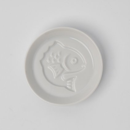 Sausschaaltje FISH, wit, keramiek, MIJ