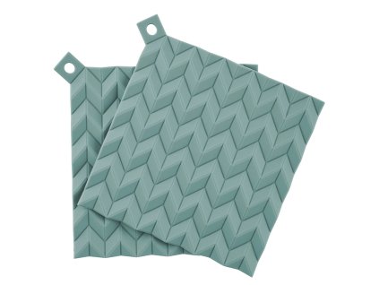 220154 chnapky na hrnec hold on 19 cm sada 2 ks prasne zelena silikon rig tig