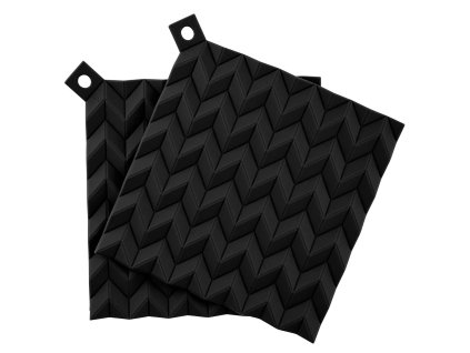 220166 chnapky na hrnec hold on 19 cm sada 2 ks cerna silikon rig tig