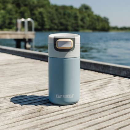 Thermosbeker ETNA 300 ml, luchtig blauw, roestvrij staal, Kambukka