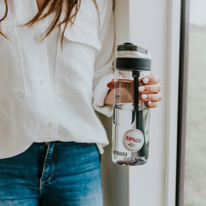 Waterbidon LAGOON 750 ml, helder 2.0, tritan, Kambukka