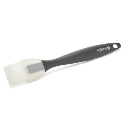 Keukenkwast 25 cm, zwart, siliconen, de Buyer