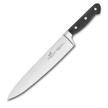 Koksmes PLUTON 25 cm, roestvrijstalen klinknagels, zwart, Lion Sabatier