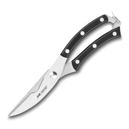 Gevogelteschaar PLUTON 10 cm, roestvrijstalen klinknagels, zwart, Lion Sabatier