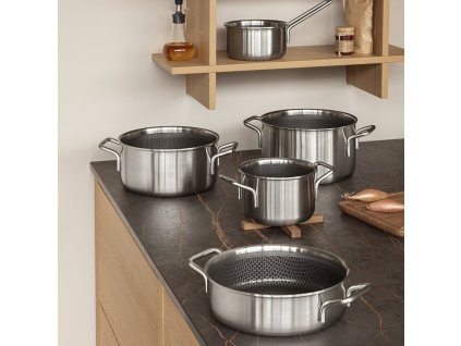 Kookpan MULTI MOSAIC 16 cm, 2,2 l, zilver, roestvrij staal, Eva Solo