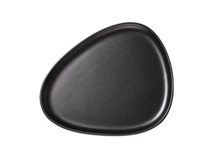 222083 jidelni talir curve 30 cm cerna kamenina lind dna