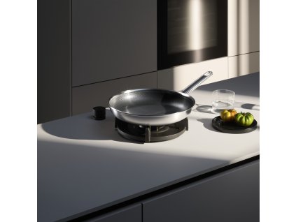 Koekenpan met anti-aanbaklaag ULTIMATE PROFI RESIST 28 cm, zilver, roestvrij staal, WMF