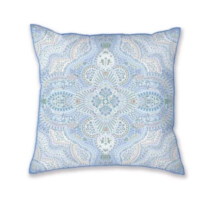 223014 dekoracni polstar moon flower 53 x 53 cm modra bavlna pip studio