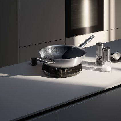 Sauteerpan ULTIMATE PROFI RESIST 28 cm, zilver, roestvrij staal, WMF