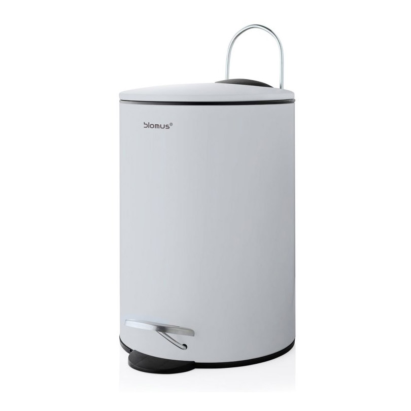 Badkamerprullenbak TUBO, 3 l, grijs, Blomus