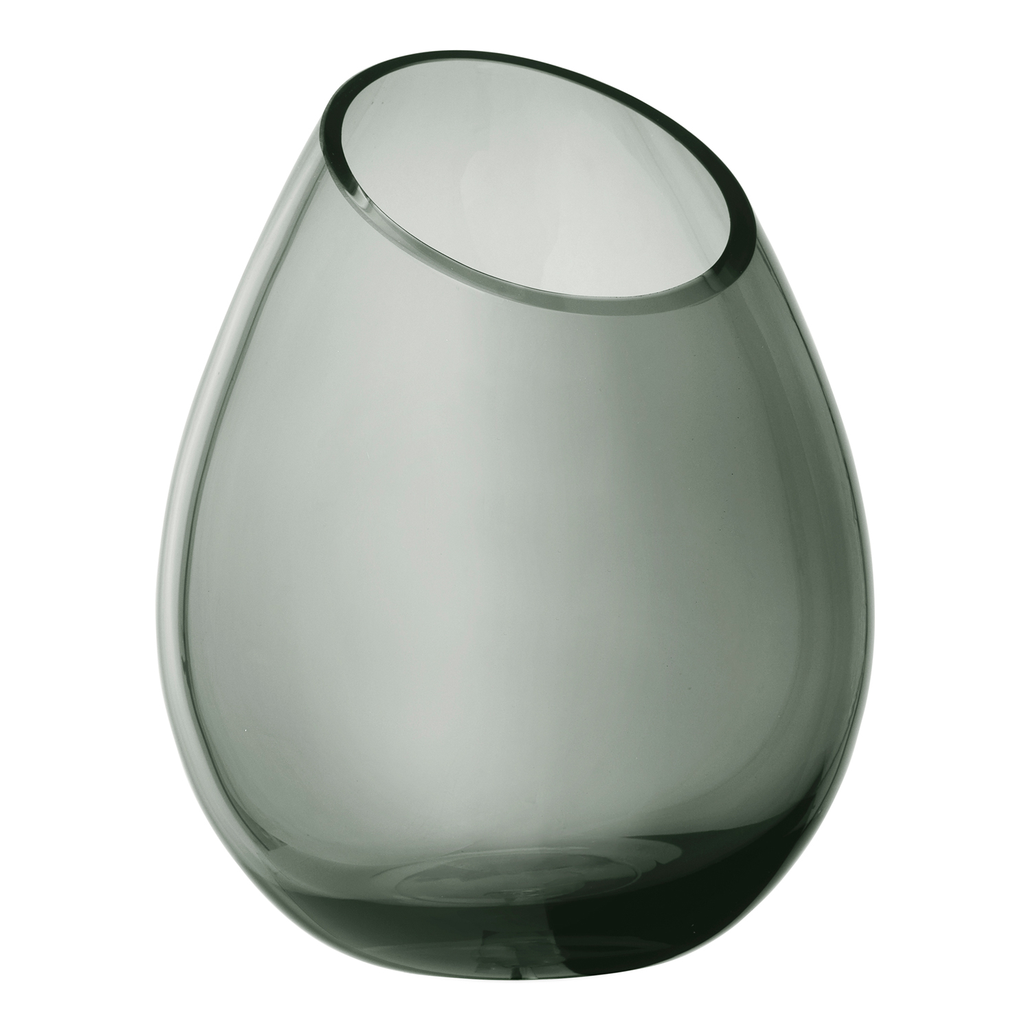 Vaas DROP 24 cm, rookglas, Blomus