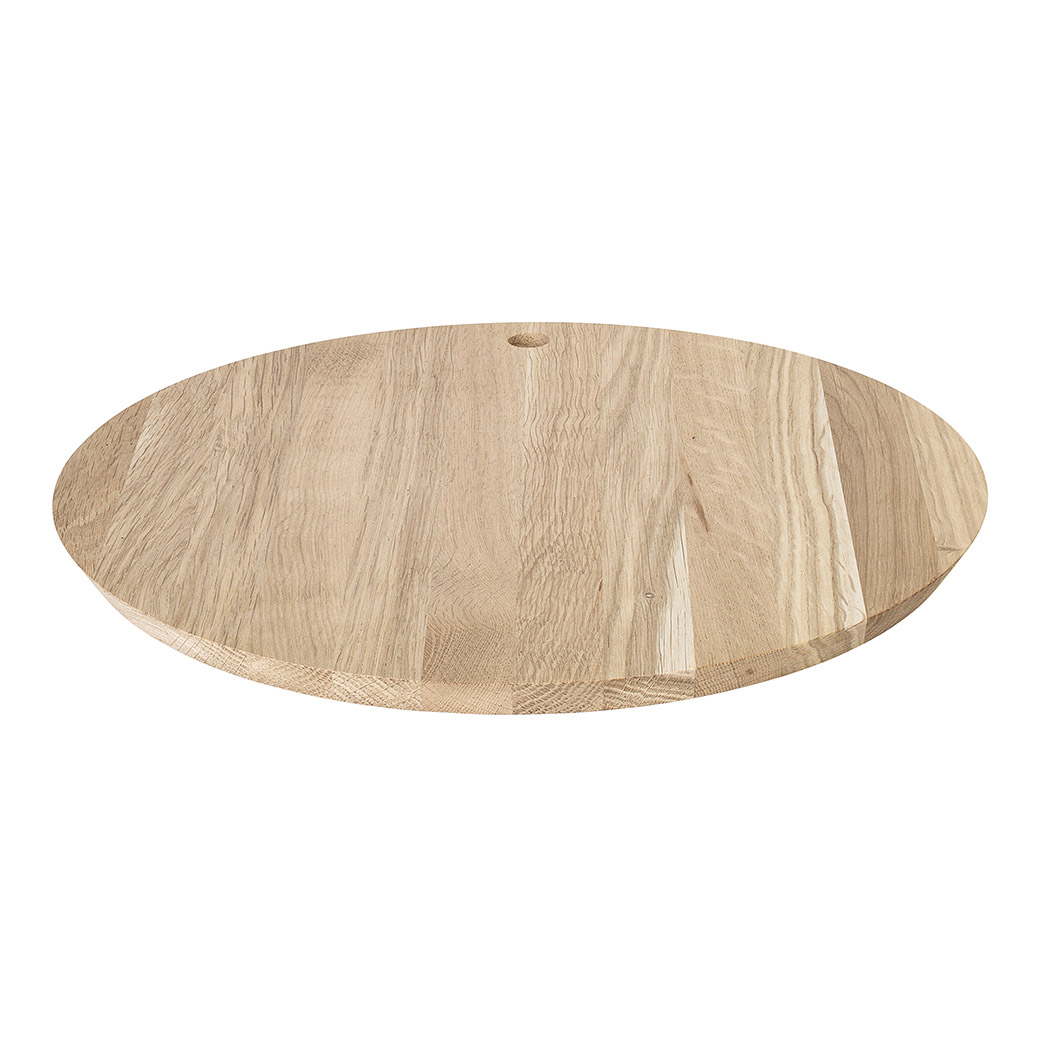 Snij- en serveerplank BORDA 30 cm, rond, bruin, hout, Blomus