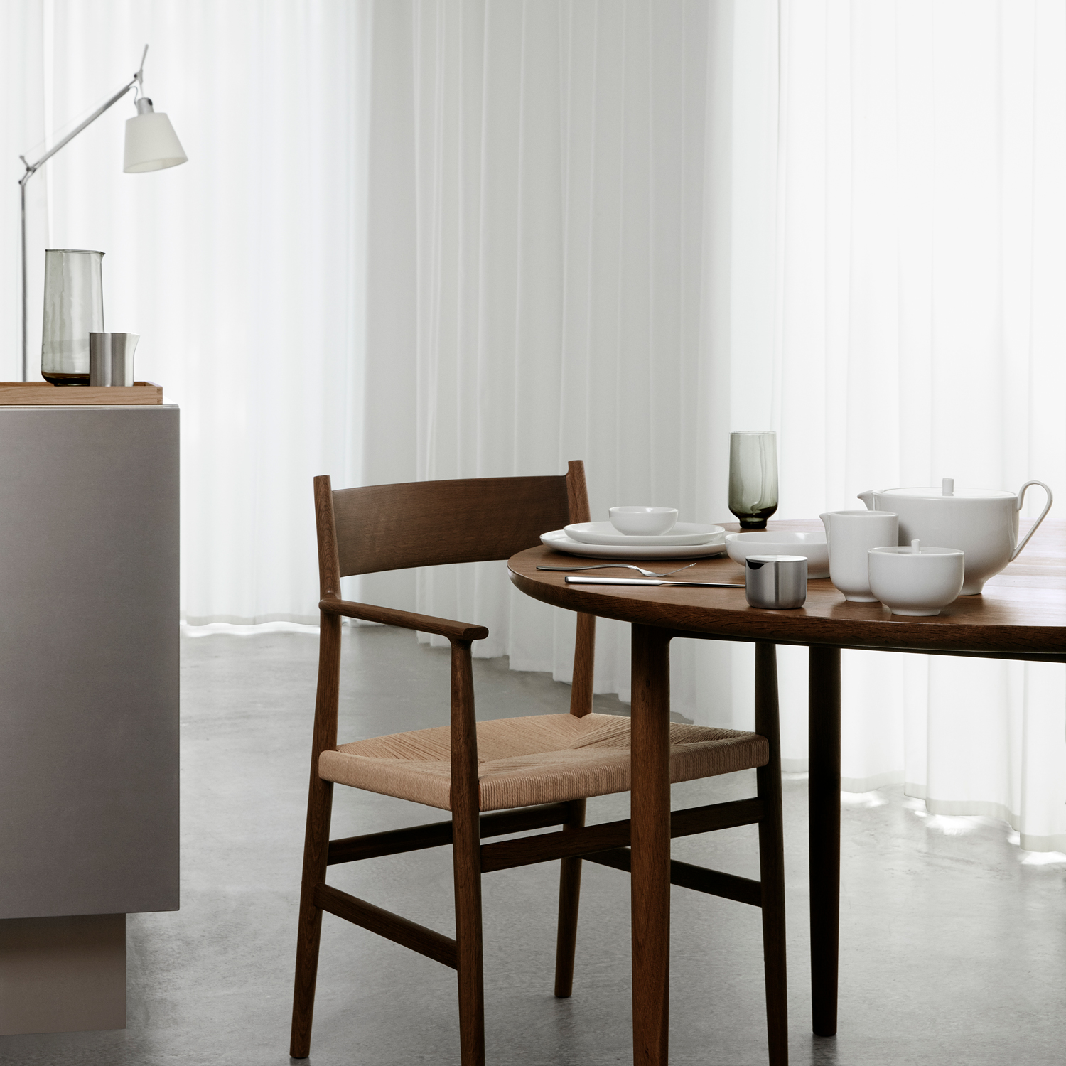Slaschaal RO 1,2 l, lichtgrijs, Blomus
