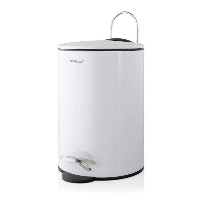 Badkamerprullenbak TUBO 3 l, wit, Blomus