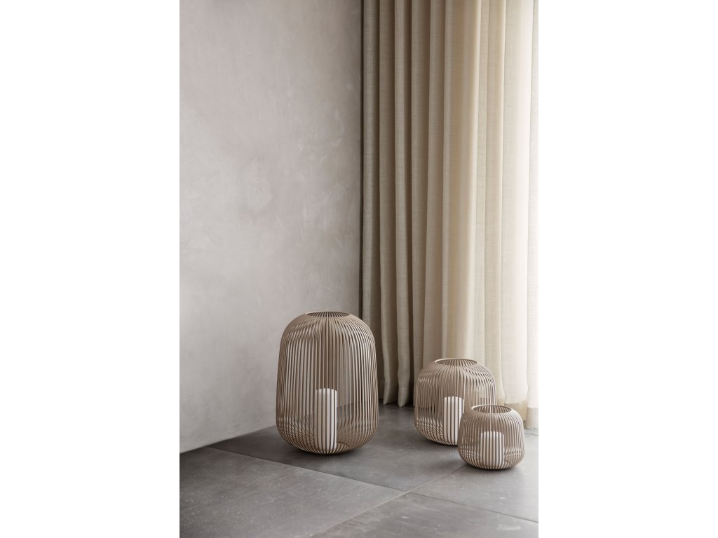 Lantaarn LITO S 17 cm, beige, staal, Blomus