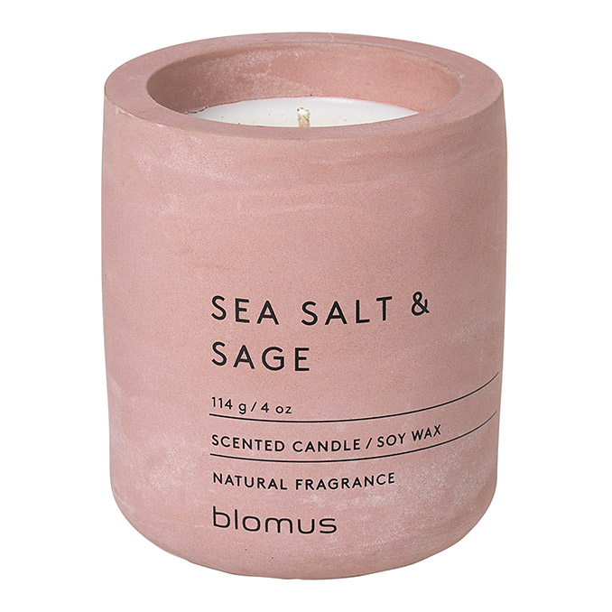 Geurkaars FRAGA, ⌀ 6,5 cm, Sea Salt & Sage, Blomus