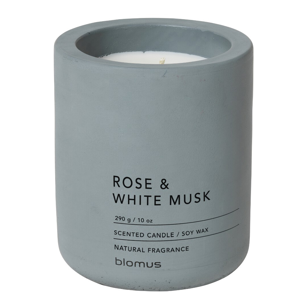 Geurkaars FRAGA ⌀ 9 cm, Rose & White Musk, Blomus