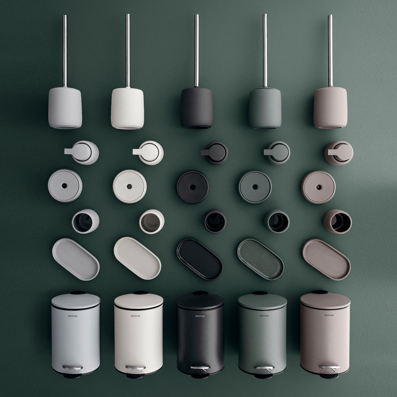 Zeepdispenser SONO, donkergrijs, Blomus