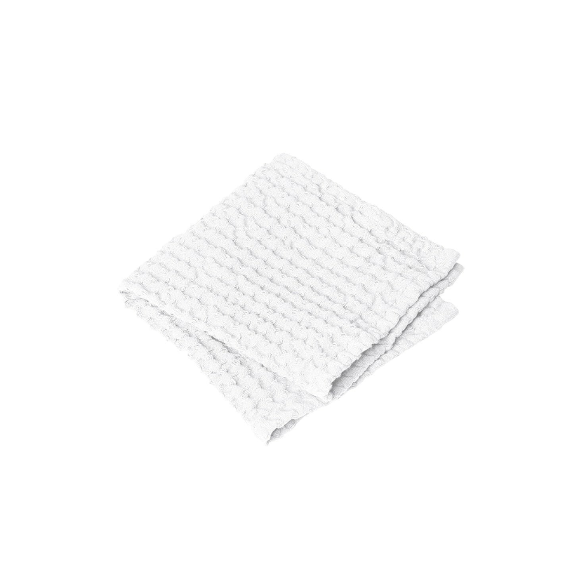 Gastendoekje CARO, set van 2 stuks, 30 x 30 cm, wit, Blomus