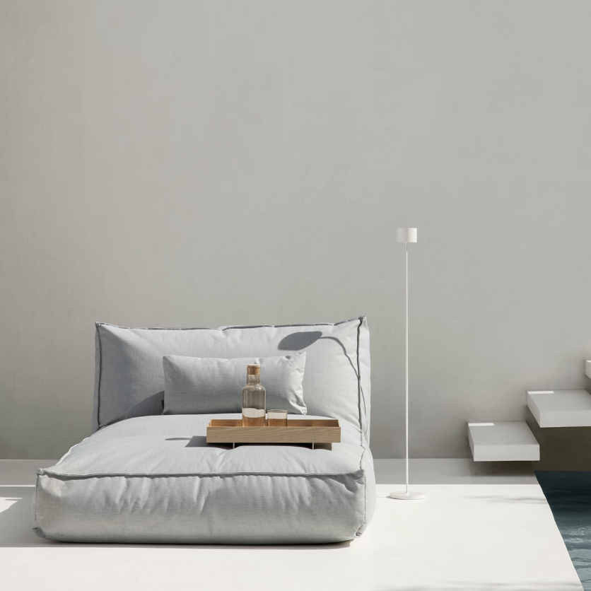 Draagbare vloerlamp FAROL, LED, wit, Blomus